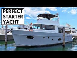 U CAN LIVE ON THIS YACHT 😳 2015 Beneteau 50 Swift Trawler Affordable Liveaboard Yacht Tour