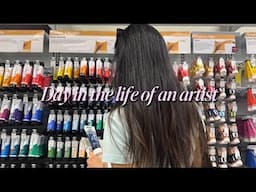 relaxing art vlog 🌷 spring-time painting in nature
