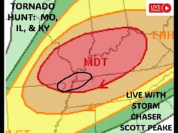 Tornado hunt in MO, IL, & KY