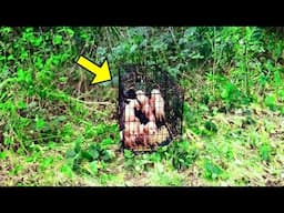Man Spots Strange Cage By The Road. Looks Closer & Screams ''God, no!''
