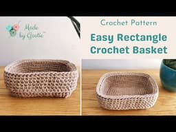 Easy Crochet Basket | How to Crochet a Basket