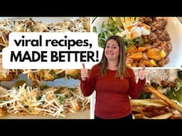 I Made VIRAL Recipes HEALTHIER! No Seed Oils, No Refined Sugar!