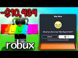 i spent all of my ROBUX stealing the RAREST fruits in Grow a Garden...