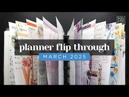 MARCH PLANNER FLIP THROUGH 2025 :: Completed Planner Pages in a Frankenplanner Setup