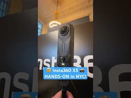 Insta360 X5 Hands-On in NYC! This Camera is INSANE 🤯📸 #Insta360X5 #NYC #shorts