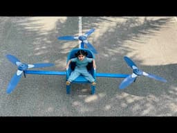 How to make a Drone at home - single seater drone - quadcopter drone at home