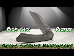 Enter the Gecko - The Pictus by Gecko Customz Knifeworks. A new EDC standard