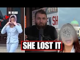 Christian Sneaks Into Muslim event with Hijab to Insult Islam | Is America a Christian Nation?