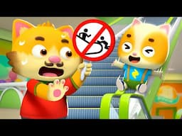 Escalator Safety Song | Safety Rules for Kids | Nursery Rhymes & Kids Songs | Mimi and Daddy