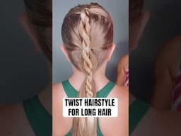TWIST HAIRSTYLE FOR LONG HAIR | Audrey & Victoria #hairstyle PRODUCTS USED IN DESCRIPTION BELOW ⬇️