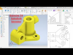 Autodesk Inventor 2025 Tutorial Exercise 34