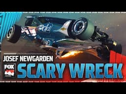 Josef Newgarden’s car flips after scary collision with Louis Foster in St. Louis