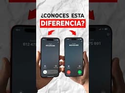 😳 No te habías fijado y es obvio! La diferencia entre las pantallas de llamada en iPhone 📲 #iPhone