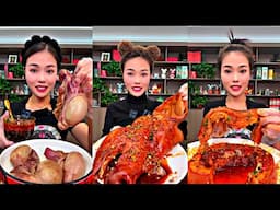 ASMR CHINESE FOOD MUKBANG EATING SHOW | 먹방 ASMR 중국먹방 | XIAOXUAN MUKBANG #123