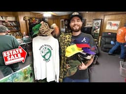 ESTATE SALES PACKED With VINTAGE! Snapbacks, Furniture, & Clothes!