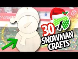 *30* BEST $1 Dollar Tree SNOWMAN Christmas DIYs!
