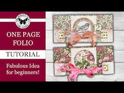 One Page Wide Folio - New Junk Journal Ideas!