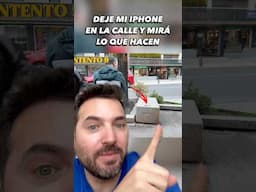 ESTO PASA SI DEJÁS TU TELEFONO TIRADO EN LA CALLE