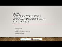 Deep Brain Stimulation Virtual Meeting: Spring 2025