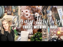 Thrift With Me | Huge Cottage core and Easter Decor Haul | Home Decor Thrifting | Robin Lane Lowe
