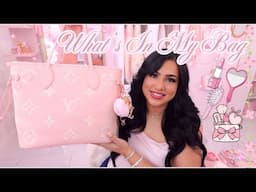 WHAT'S IN MY PINK LV BAG!