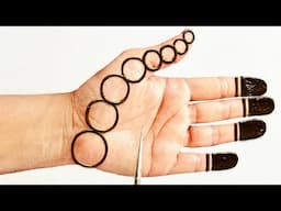 Easy Simple New Circles Mehndi Design | Stylish front hand Mehndi design | Mehandi design | Mehendi