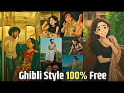 100% Free Ghibli Photo Kaise Banaye | How To Create Ghibli Image | Viral Cartoon Photo Editing
