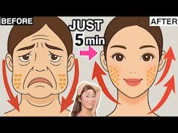 5-Min Face Yoga to Look Younger & Glowing 🔥Anti-Aging