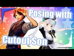 Roberu's not coming so Mea plays with his cardboard cutout on her new 3D reveal【Holostars EngSub】