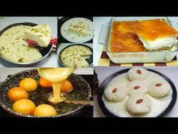 ঝটপট ৪ টি ভিন্ন স্বাদের মজাদার ডেজার্ট রেসিপি একসাথে একই ভিডিওতে|Ramadna special Dessert Recipe
