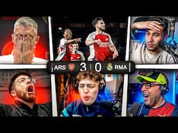 LAS MEJORES REACCIONES AL ARSENAL 3-0 REAL MADRID 😯🔥DAVOO , GERARD ROMERO, EL CHIRINGUITO, LA COBRA