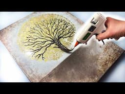 ⚠️ The ULTIMATE Glue Gun Technique! STUNNING Tree of Life Art | AB Creative Tutorial