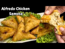 Alfredo Chicken Samosa | Ramadan recipes 2025 | how to make chicken samosa | iftar samosa recipes