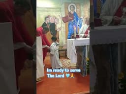 5 yo first service 🥰✝️🕎💜#igreja #christian #faith  #jesus #church #holymass #feastoftheassumption