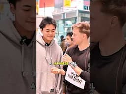 How to Pick Up In Japan 🤣 #japan #shorts #interview #tokyo