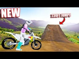HITTING A 230FT JUMP AT AN AMAZING FREERIDE PLAYGROUND!? (MXBIKES)