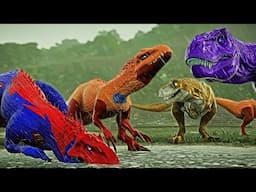 Marvel Pack Jurassic World Evolution - I-REX, T-REX, SPIDERMAN, REXY, MEGALODON, SUPERMAN FIGHT