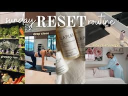 SUNDAY RESET VLOG! ✨ slow mornings,  deep clean, groceries, & how i plan for the week!