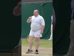 The finest of outfits 😂👗 #shorts #wimbledon #funny #dress #tennis