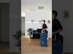 Packing with rimowa essential trunk plus! #rimowa #shorts #trunk plus #asmr #luggage #travel