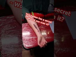 This tattoo has a secret- would you scan it? 👀 #tattooideas