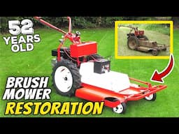 Reviving a 52-Year-Old Rusty Brush Mower: Epic Restoration Journey!