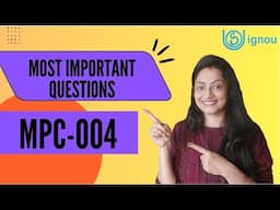 Most Important Questions for JUNE 2025 Exam #MPC004