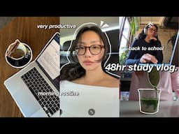 study vlog | productive days in my life: back to school, morning routine & job applications