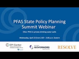 PFAS State Policy Planning Summit - Ohio: PFAS in private drinking water wells