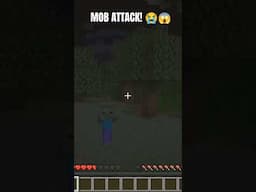 Getting attacked by a monster Mob! #minecraft #minecraftmob #minecraftsolo
