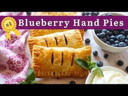 Blueberry Hand Pies Recipe | Air Fryer or Oven | So Easy! 🫐
