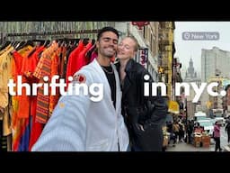 An Incredible Weekend of Thrifting in NYC | Thrift Vlog + Haul 🛍️🗽✨