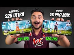 iPhone 16 Pro Max vs S25 Ultra BGMI Test 🔥 FPS, Battery & Heating