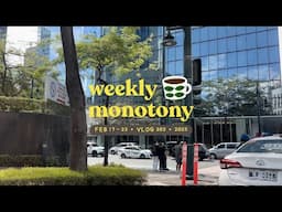 Weekly Monotony - Duck and Buvette, vet visit, Greenhills 💻